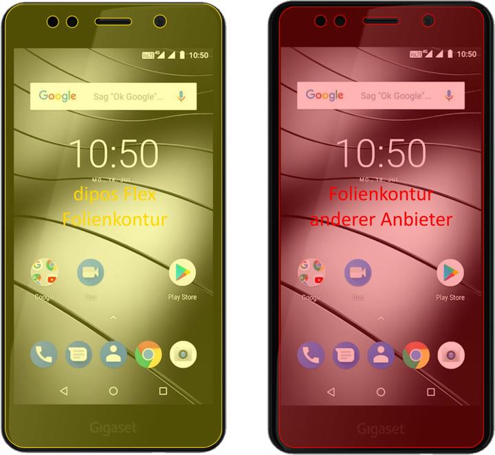 Produktbild Dipos Displayschutzfolie Full-Cover 3D (2 Stück, Gigaset GS180)