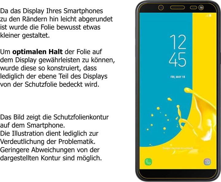 Actual product image Dipos Screen Protector Anti-Glare (2 Piece, Samsung Galaxy J6 (2018))