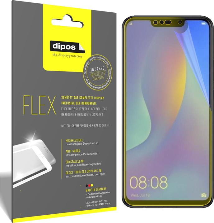 Actual product image Dipos Screen Protector Full-Cover 3D (2 Piece, Huawei P Smart+)