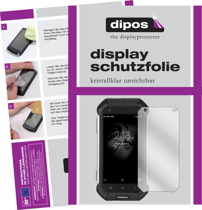 Produktbild Dipos Displayschutzfolie Crystalclear (2 Stück, Guophone V19)