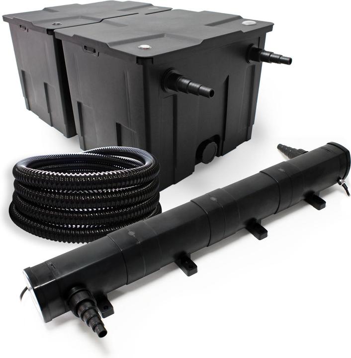 Produktbild SunSun Set : 60000l Bio Teichfilter 72W UVC Teichklärer 5m Teichschlauch