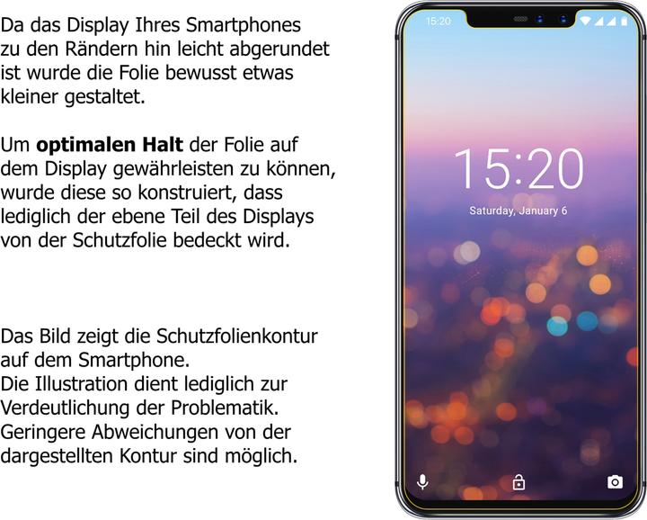 Actual product image Dipos Screen Protector Anti-Shock (2 Piece, Umidigi Z2)