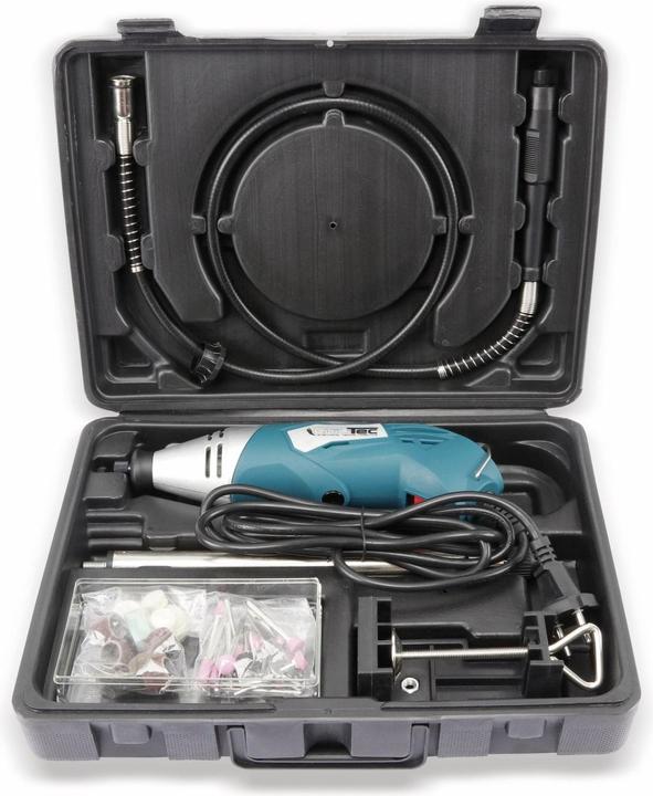Actual product image Chilitec Mini drill "DRILL-FLEX, 40-piece, with flexible shaft (Electrical connection)
