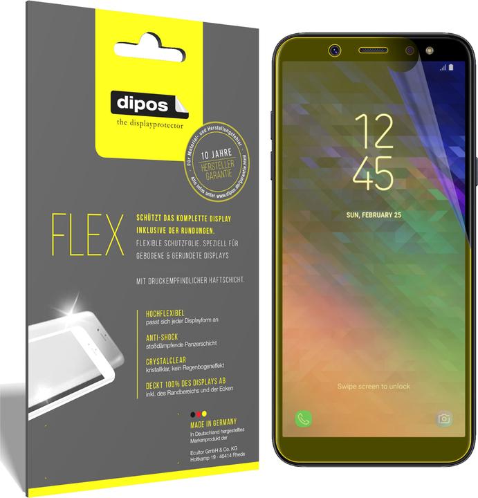 Immagine prodotto Dipos Pellicola Protettiva Full-Cover 3D (3 Pezzo/i, Samsung Galaxy A6)