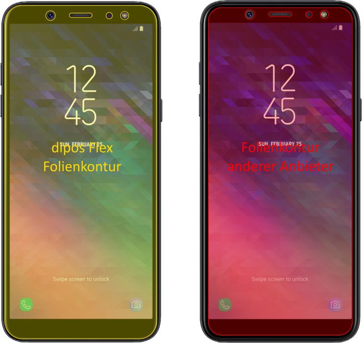 Immagine prodotto Dipos Pellicola Protettiva Full-Cover 3D (3 Pezzo/i, Samsung Galaxy A6)