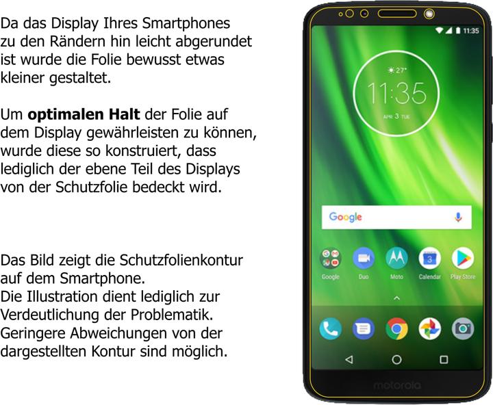 Image du produit Dipos Film de Protection d’écran Crystalclear (2 pièce(s), Motorola Moto G6 Play)