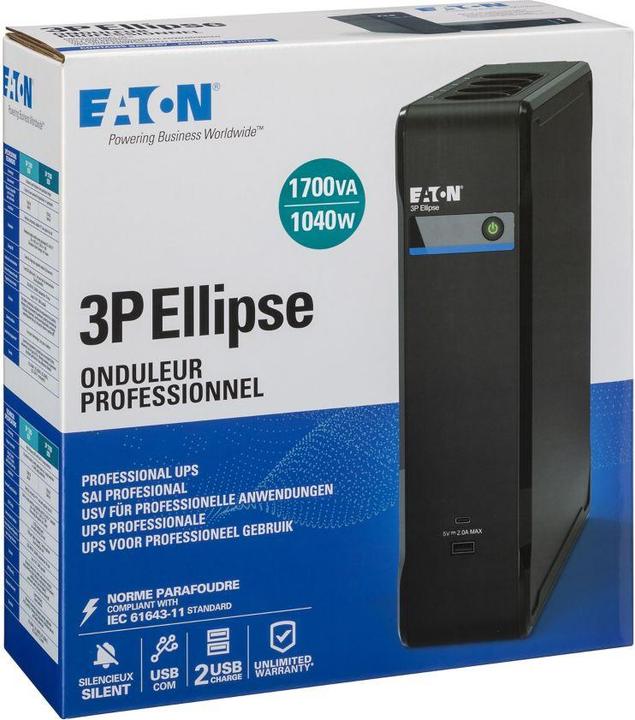 Image du produit Eaton 3P Ellipse 1700 USB IEC (1.70 VA, 1040 W, Standby Onduleur)