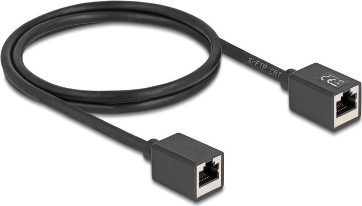 Actual product image Delock Network extension cable coupling RJ45 socket to R (S/FTP, CAT6a, 1 m)