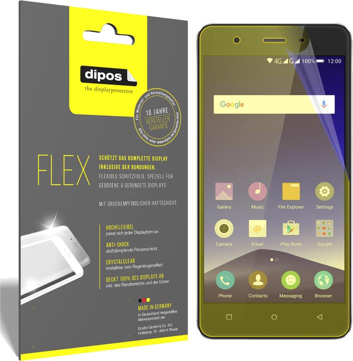 Immagine prodotto Dipos Pellicola Protettiva Full-Cover 3D (3 Pezzo/i, Mobistel Cynus F10)