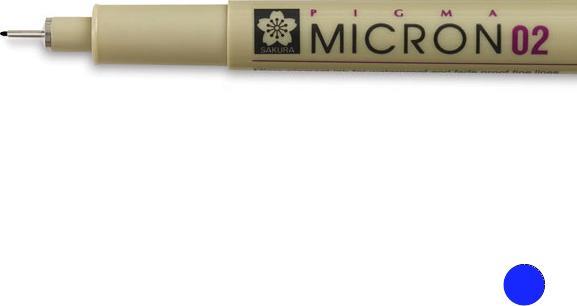 Produktbild Sakura Fineliner Pigma Micron 08 blau 0,5mm (Blau, 1 x)
