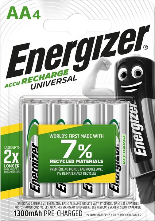 Produktbild Energizer Recharge Universal (4 Stk., AA, 1300 mAh)