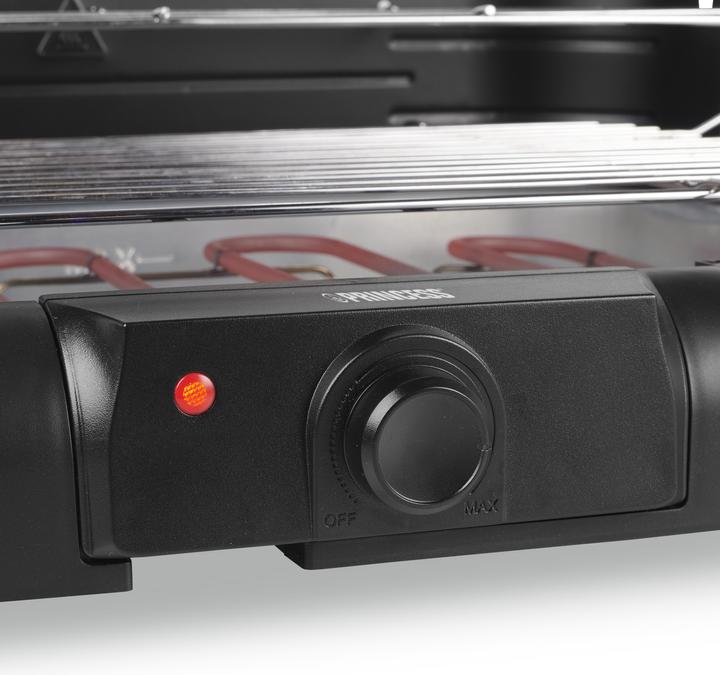 Productafbeelding Princess 112250 Elektrische BBQ met zijplanken Grill (2.20 kW)