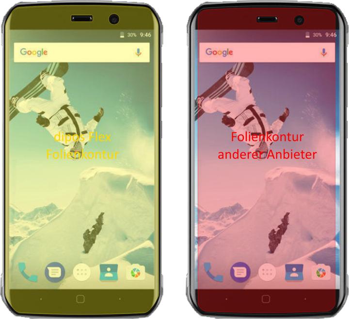 Actual product image Dipos Screen Protector Full-Cover 3D (2 Piece, Vernee Active)