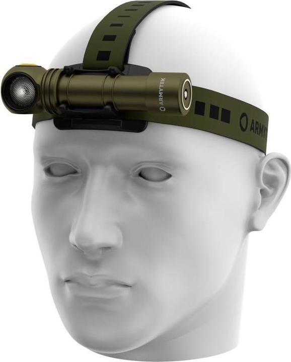 Productafbeelding ArmyTek Wizard C2 Pro Olijf Witte LED zaklamp met riemclip op batterijen 2500lm 115g (11.20 cm, 2500 lm)