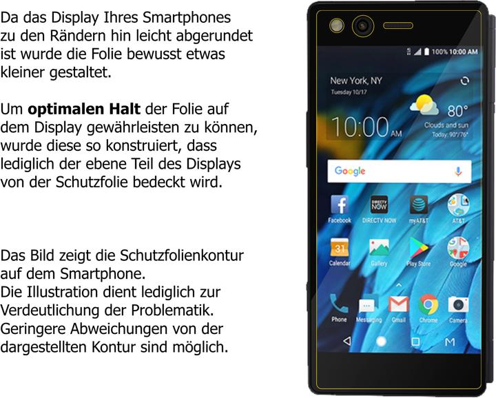 Image du produit Dipos Film de Protection d’écran Crystalclear (6 pièce(s), ZTE Axon M)