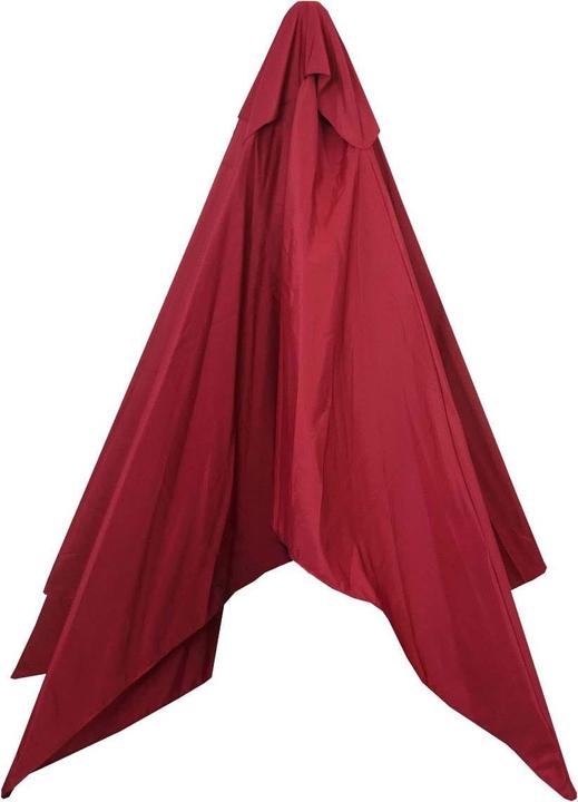 Produktbild Mendler Ersatz-Bezug für Sonnenschirm Florida, Sonnenschirmbezug Ersatzbezug, Ø 3,5m Polyester 6kg - bordeau (3.50 m)