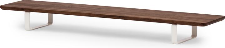Immagine prodotto Oakywood Scaffale da scrivania - Piano di lavoro in legno - Legno massiccio - Noce / Bianco -
