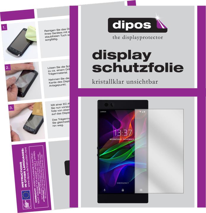 Produktbild Dipos Displayschutzfolie Crystalclear (5 Stück, Razer Phone)