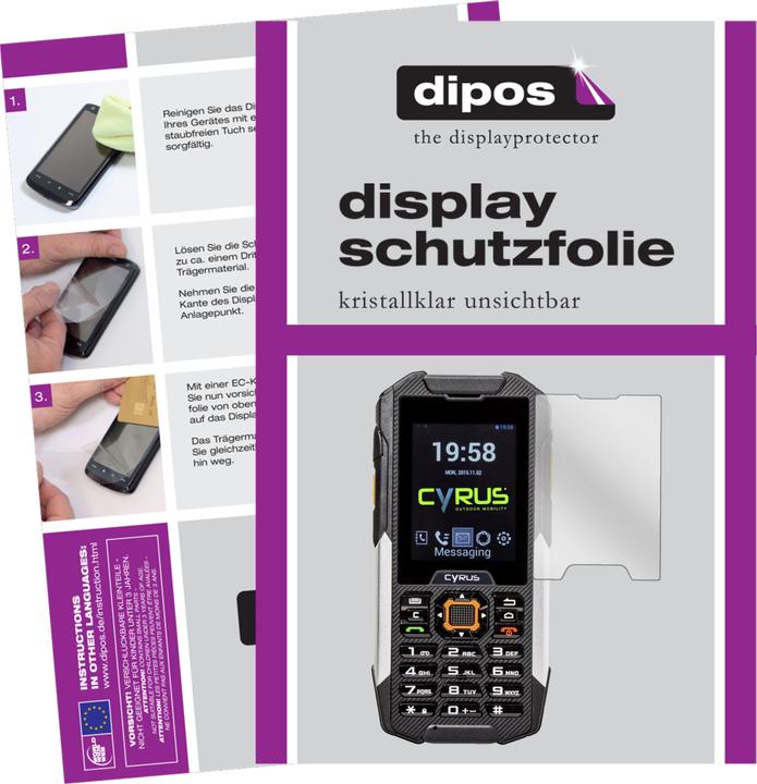 Actual product image Dipos Screen Protector Crystalclear (6 Piece, Cyrus CM 16)