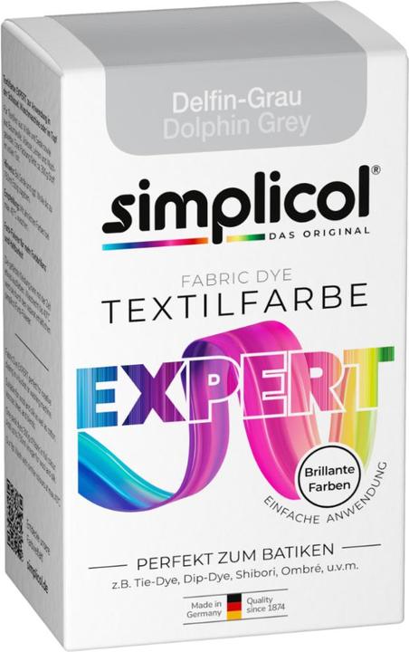 Actual product image Simplicol Textilfarbe expert (Dolphin gray, 150 ml)