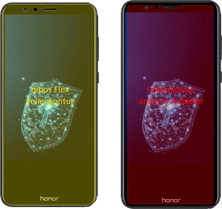 Produktbild Dipos Displayschutzfolie Full-Cover 3D (3 Stück, Honor 7X)