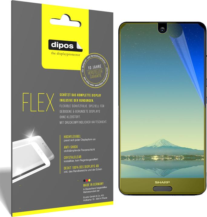Produktbild Dipos Displayschutzfolie Full-Cover 3D (3 Stück, Sharp Aquos S2)