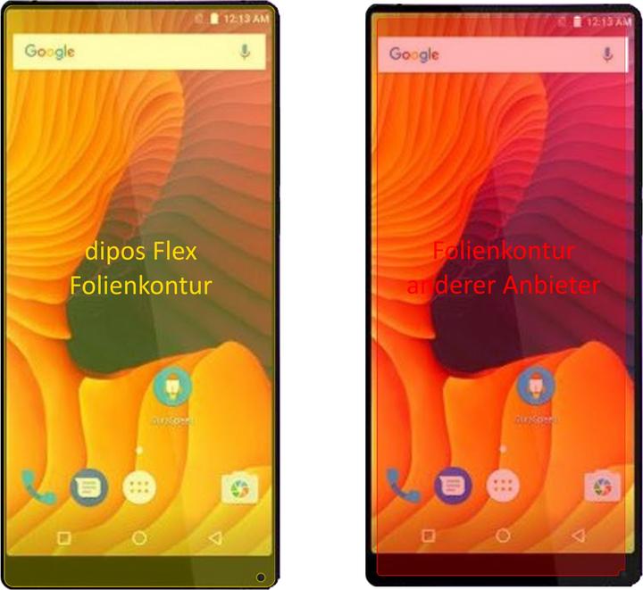 Immagine prodotto Dipos Pellicola Protettiva Full-Cover 3D (3 Pezzo/i, Ulefone MIX 2)