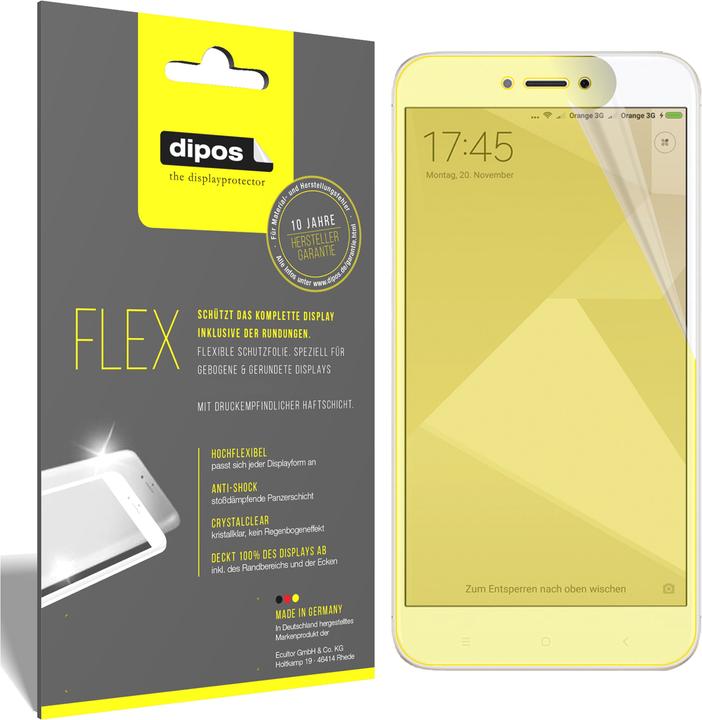 Produktbild Dipos Displayschutzfolie Full-Cover 3D (3 Stück, Xiaomi Redmi 4X)