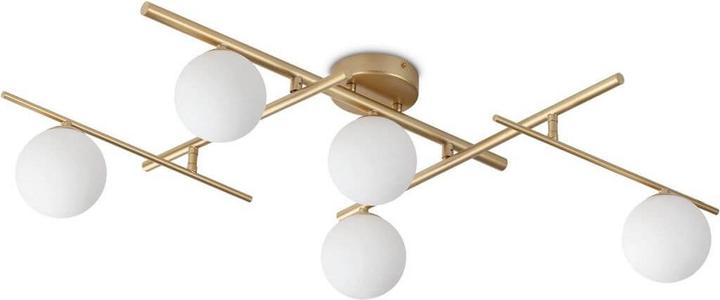 Produktbild Ideal lux ATLAS G9 Deckenleuchte 5x dimmbar Gold warmweiss 311364 (370 lm, G9)