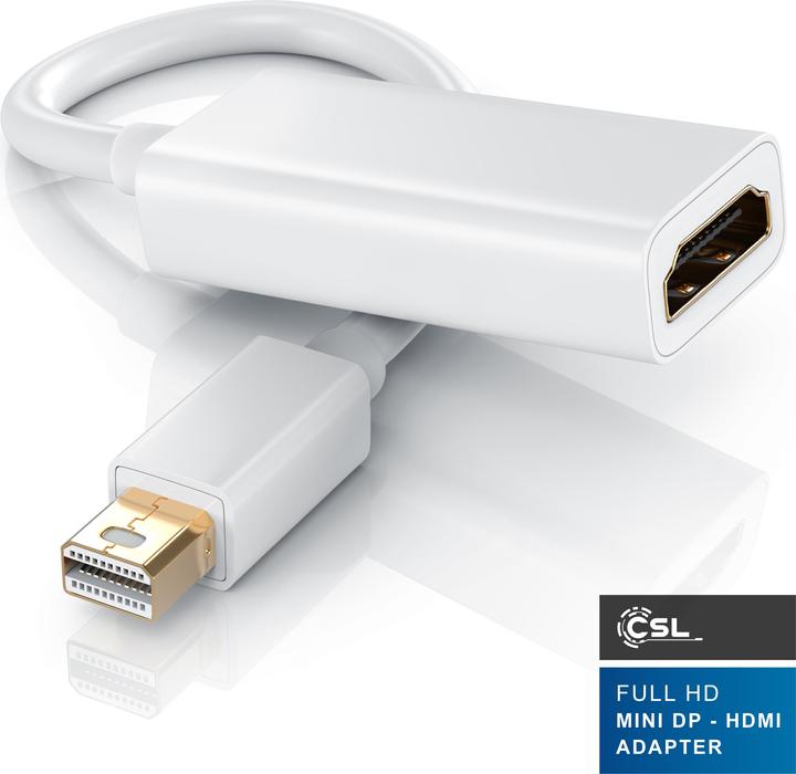 Actual product image CSL Mini DisplayPort to HDMI Adapter Cable (HDMI, 10 cm)