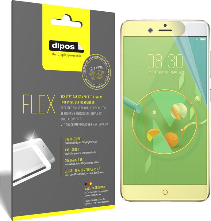 Immagine prodotto Dipos Pellicola Protettiva Full-Cover 3D (3 Pezzo/i, ZTE Nubia Z17 Mini S)