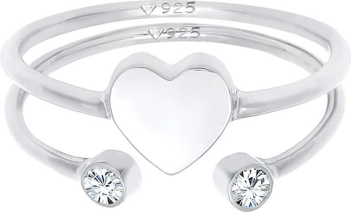 Actual product image Elli Set heart (58, 925 Silver)