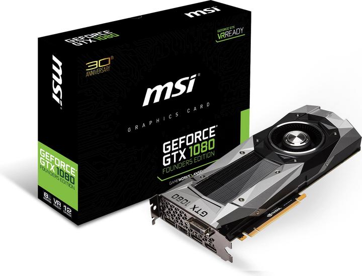 Produktbild MSI GeForce GTX 1080 Founders Edition (8 GB)