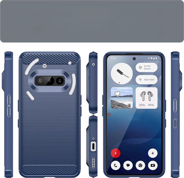 Produktbild Cover-Discount Nothing Phone (3a) - Metall Carbon Look Hülle (Nothing Phone (3a))