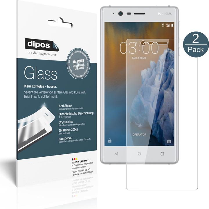 Image du produit Dipos Film de Protection d’écran Anti-Shock (2 pièce(s), Nokia 3)