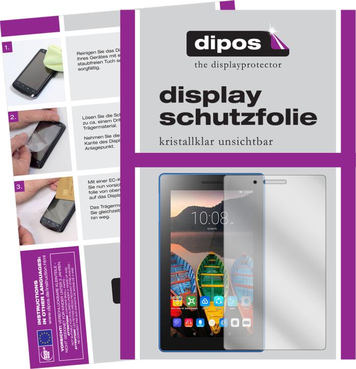 Image du produit Dipos Film de Protection d’écran Crystalclear (2 pièce(s), Onglet 3 7 Essentiel)