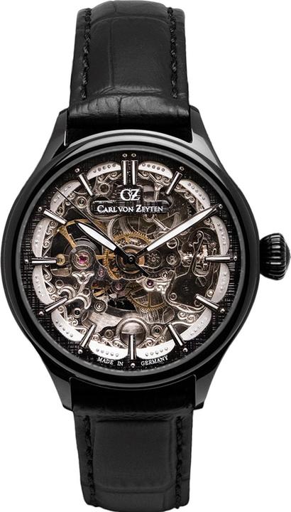 Immagine prodotto Carl von Zeyten CVZ0072BBKS Horbach Donna Automatico 38mm 3ATM (Orologio da polso analogico, 38 mm)