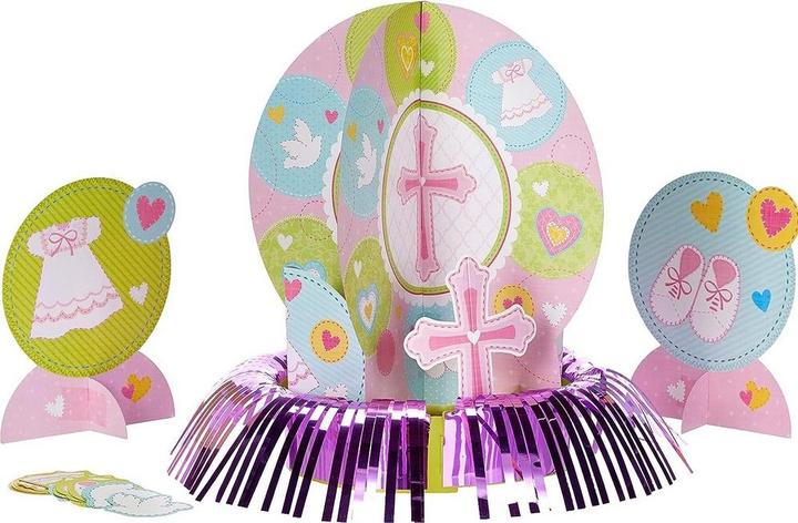Image du produit Amscan Décoration de table pour le baptême (paquet de 24)