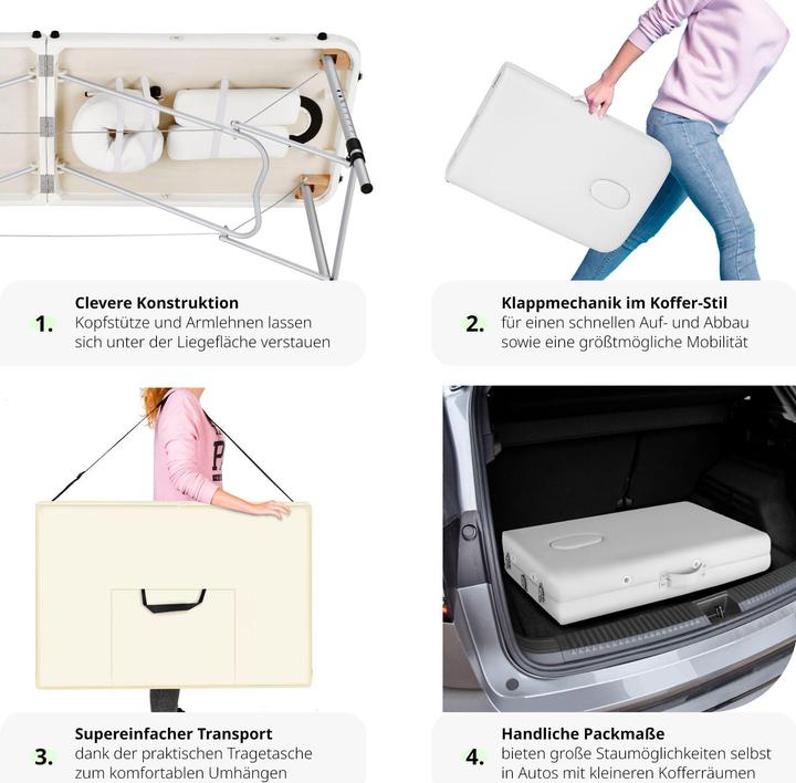 Actual product image tectake 2 zone massage table