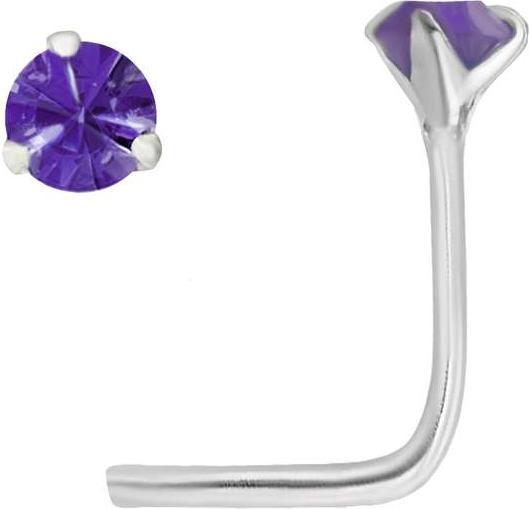 Bijouteria Nasenpiercing (Silber 925, Kristall)