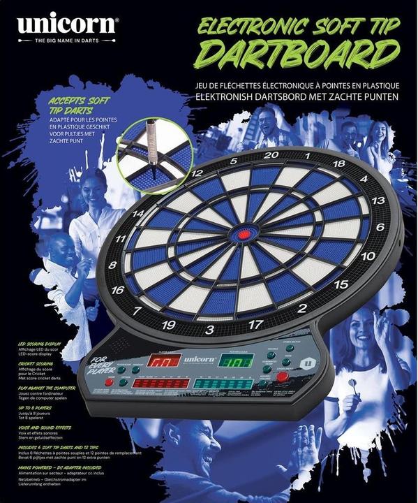 Produktbild Unicorn Elektronische LED Dartscheibe inkl. 6 Pfeile
