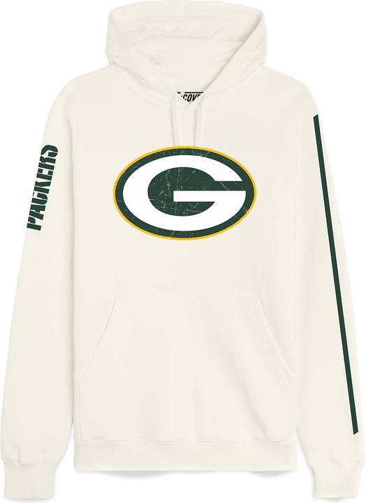 Immagine prodotto Recovered Re:covered Felpa con cappuccio in pile - NFL Green Bay Packers ecru - M (M)