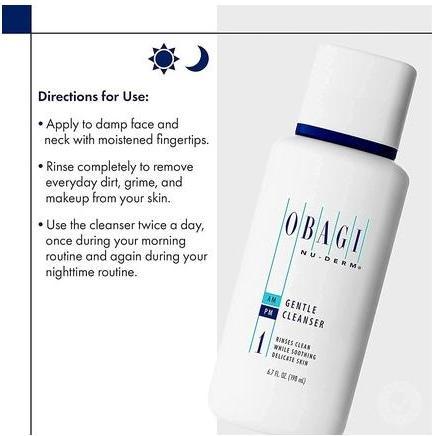 Image du produit Obagi Medical Obagi Nu-Derm Nettoyant doux 198ml (Chiffons de nettoyage, 198 ml)