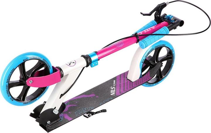 Actual product image Nils eXtreme HM0107 white and pink scooter