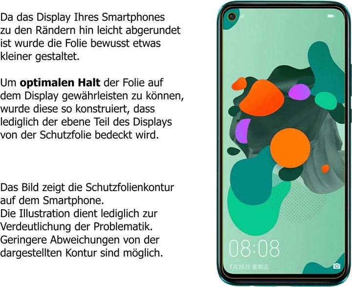 Actual product image Dipos Screen Protector Crystalclear (5 Piece, Huawei Nova 5z)