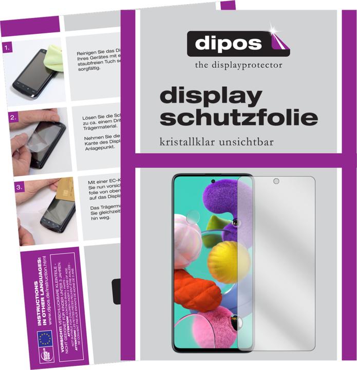 Produktbild Dipos Displayschutzfolie Crystalclear (4 Stück, Samsung Galaxy A71)