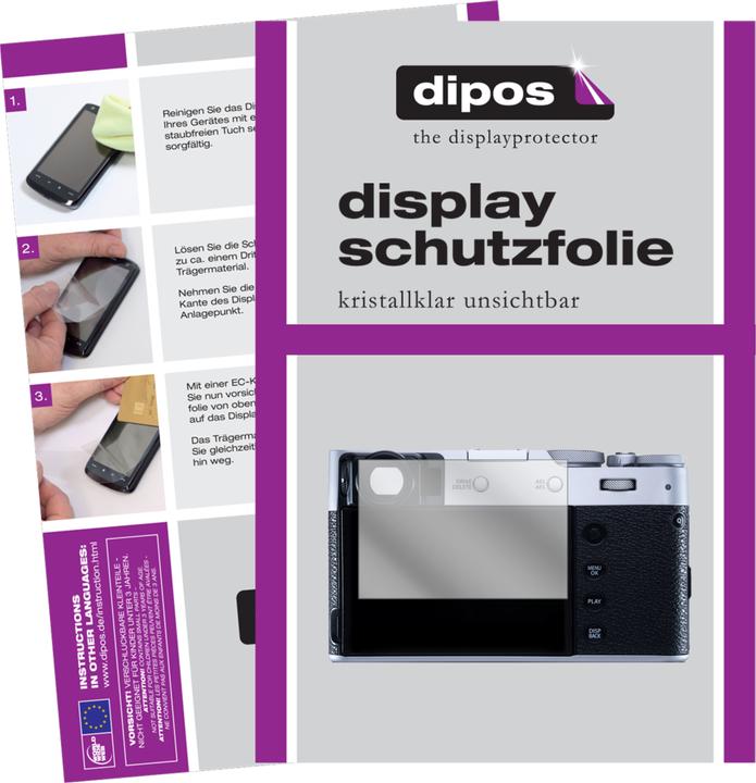 Dipos Displayschutzfolie Crystalclear (Displayschutz, Fujifilm X100V)