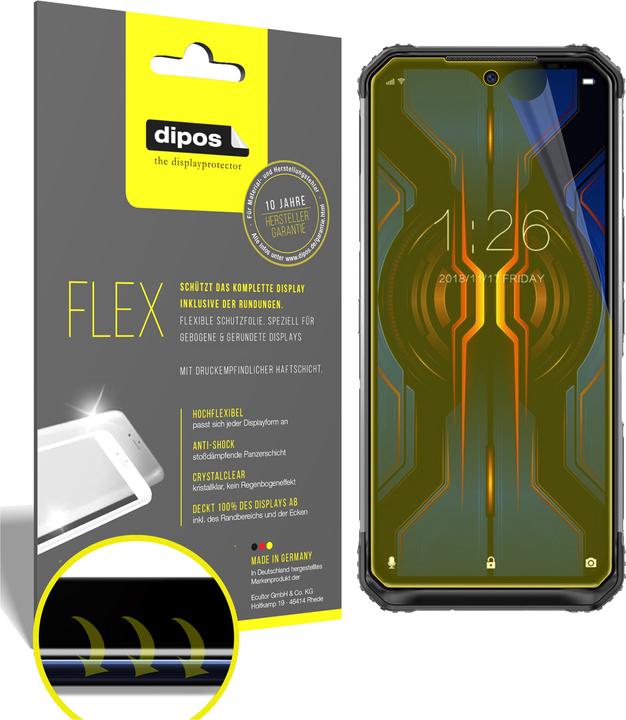 Produktbild Dipos Displayschutzfolie Full-Cover 3D (3 Stück, Doogee S95 Pro)