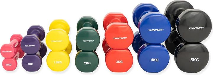 Actual product image Tunturi Vinyl Kurzhanteln (2 x 5 kg)