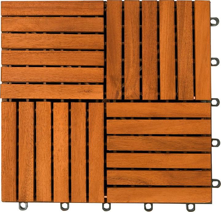 Produktbild Casaria Holzfliesen (1 x, 30 x 30 cm)